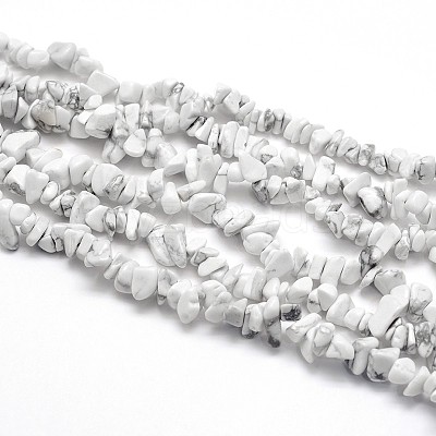Natural Howlite Beads Strands X-G-O049-B-40-1
