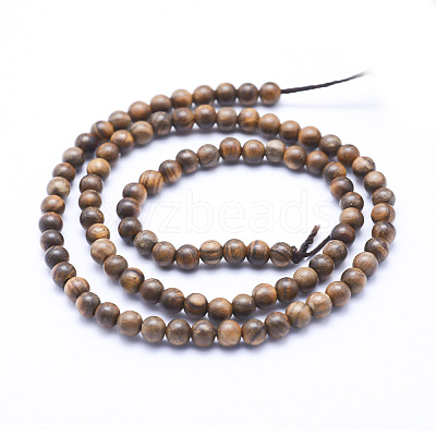 Natural African Padauk Wood Beads Strands X-WOOD-P011-02-8mm-1