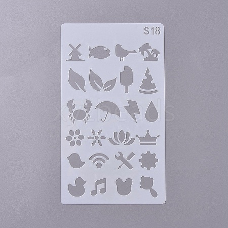 (Clearance Sale)Plastic Drawing Stencil DIY-WH0155-08-1