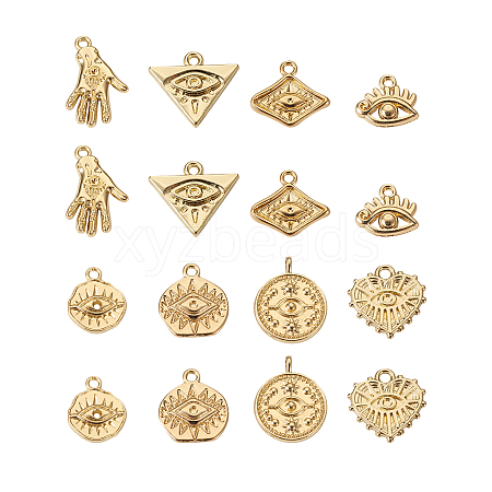 32Pcs 8 Style Alloy Pendants FIND-TA0002-10-1