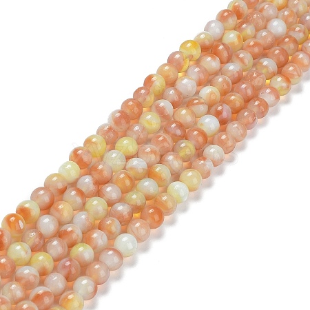 Glass Round Beads Strands GLAA-M044-01H-1