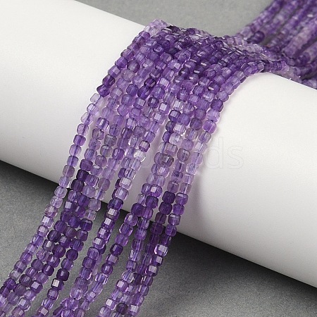 Natural Amethyst Beads Strands G-M096-B01-01-1