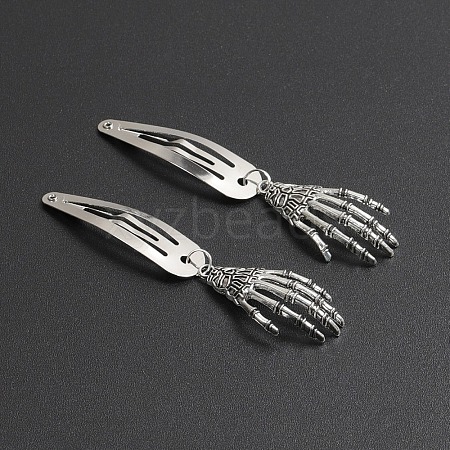 Alloy Snap Hair Clips PW-WG99FF8-01-1