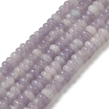 Natural Lepidolite/Purple Mica Stone Beads Strands X-G-K343-C03-02-1