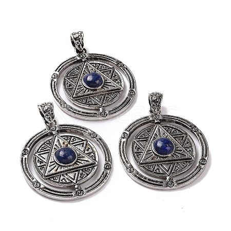 Natural Lapis Lazuli Pendants G-L524-05AS-06-1