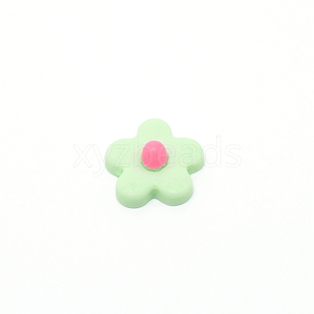 Opaque Resin Cabochons RESI-WH0013-04-1