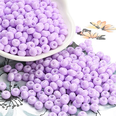 Imitation Jade Glass Seed Beads SEED-Z001-A-B05-1