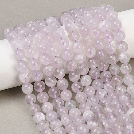 Natural Lavender Amethyst Beads Strands G-Z136-A01-8mm-1