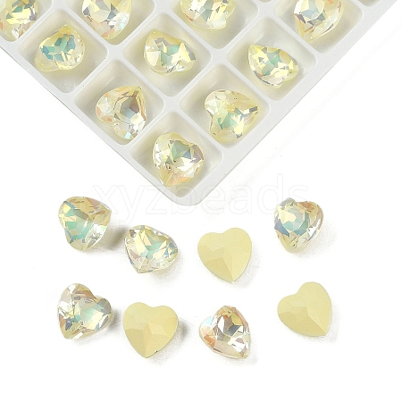 Pointed Back Glass Rhinestone Cabochons GGLA-S003-02F-1