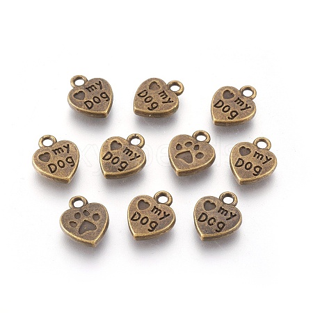 Tibetan Style Alloy Charms X-TIBEP-A123278-AB-FF-1