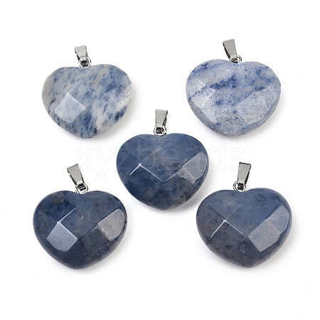 Natural Blue Aventurine(Dyed & Heated) Pendants G-A281-02P-07-1