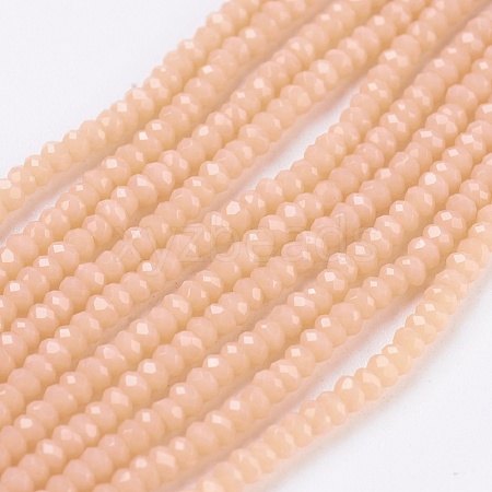 Opaque Glass Beads Strands EGLA-K010-B11-1