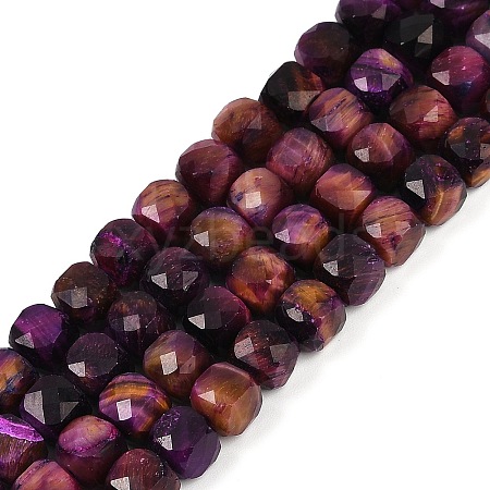 Natural Tiger Eye Dyed Beads Strands G-H028-A01-07-1