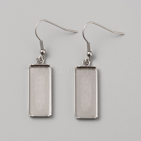 304 Stainless Steel Dangle Earring Finding STAS-WH0016-65P-1