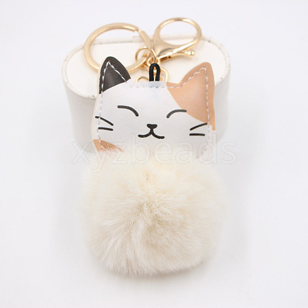 Cute Cat Keychain Plush Pendant for Bags and Wallets ST1417436-1