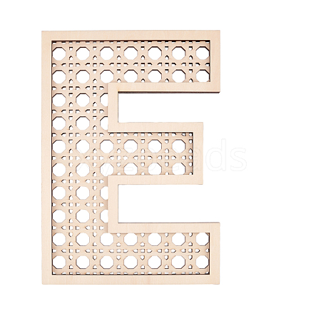 Hollow Wooden 3D Letter Wall Stickers HJEW-WH0043-57E-1