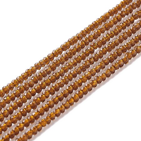 Transparent Glass Beads Strands GLAA-C019-01A-12-1