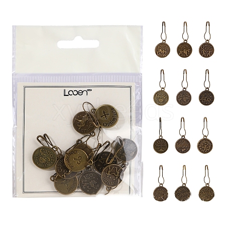 12Pcs Metal Locking Stitch Marker PW-WGEBAEF-03-1