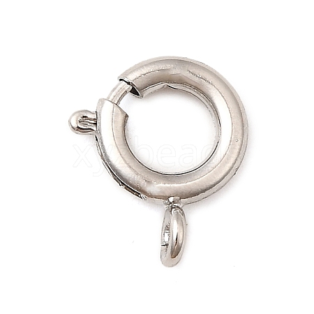 Brass Spring Ring Clasps KK-D407-20P-C-1