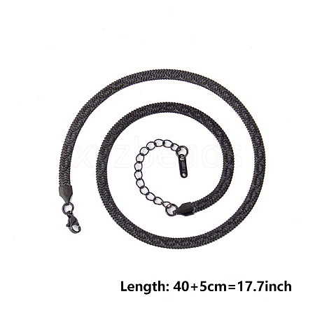 5MM Unisex 304 Stainless Steel Snake Chains Necklaces DL8400-4-1