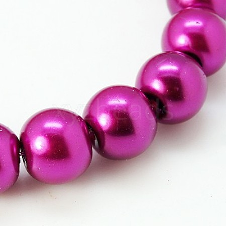 Glass Pearl Beads Strands HY-3D-B35-1
