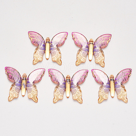 Transparent Acrylic Pendants LS-TACR-R140-06F-1
