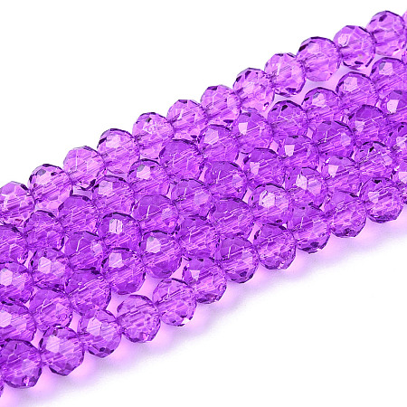 Baking Paint Glass Beads Strands EGLA-Q120-B-B02-1