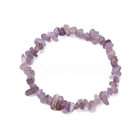 Natural Amethyst Beads Kids Bracelets BJEW-JB10611-03-1