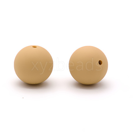 Round Food Grade Eco-Friendly Silicone Beads SI-JX0066A-11-1