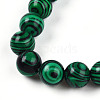 Synthetic Malachite Beads Stretch Bracelets BJEW-T022-04K-1-3