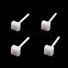 Hypoallergenic Bioceramics Zirconia Ceramic Square Stud Earrings EJEW-Z023-07E-2