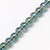 Electroplate Crystal Glass Round Beads Strands EGLA-F037-4mm-A-2