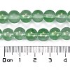 Frosted Transparent Glass Bead Strands X1-GLAA-P065-8mm-04-3
