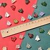 6Pcs Handmade Bumpy Glass Beads Strands LAMP-FS0001-16C-4