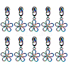 Gorgecraft 14Pcs Flower #5 Zinc Alloy Replacement Zipper Sliders FIND-GF0005-70C-1