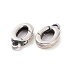 925 Sterling Silver Spring Gate Clasps STER-D036-12AS-2