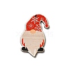 Christmas Single Face Printed Wood Big Pendants WOOD-H102-01E-2