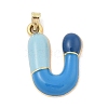 Alloy Enamel Pendants ENAM-S023-01G-U-2