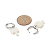 Natural Shell Dangle Hoop Earrings EJEW-JE05195-4
