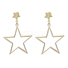 Brass Dangle Stud Earrings EJEW-TA00362-1