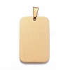 Rectangle Tag Pendants STAS-H061-04M-2