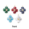 Two Tone Acrylic Charms PALLOY-JF03331-1