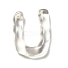 Transparent Resin Alphabet Pendants LS-RESI-C028-02U-1