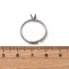 304 Stainless Steel Cuff Ring Components STAS-D372-01P-03-3