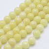 Natural Mashan Jade Round Beads Strands X-G-D263-4mm-XS06-1