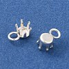 Ion Plating(IP) 304 Stainless Steel Charms Rhinestone Claw Settings STAS-U025-02A-S-2