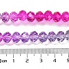 Transparent Painted Glass Beads Strands X1-DGLA-A034-T8mm-A06-4
