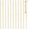 Beebeecraft 20Pcs Brass Snake Chain Tassel Pendants KK-BBC0013-68-1