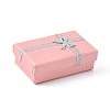 Valentines Day Wife Gifts Packages Cardboard Jewelry Set Boxes with Bowknot and Sponge Inside X1-CBOX-R013-4-4