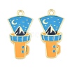Alloy Enamel Pendants AL-CBA6AEB-11G-01-1